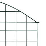 Arched Garden Fence Set 77.5x78.5 cm Green
