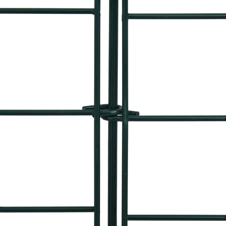 Arched Garden Fence Set 77.5x78.5 cm Green
