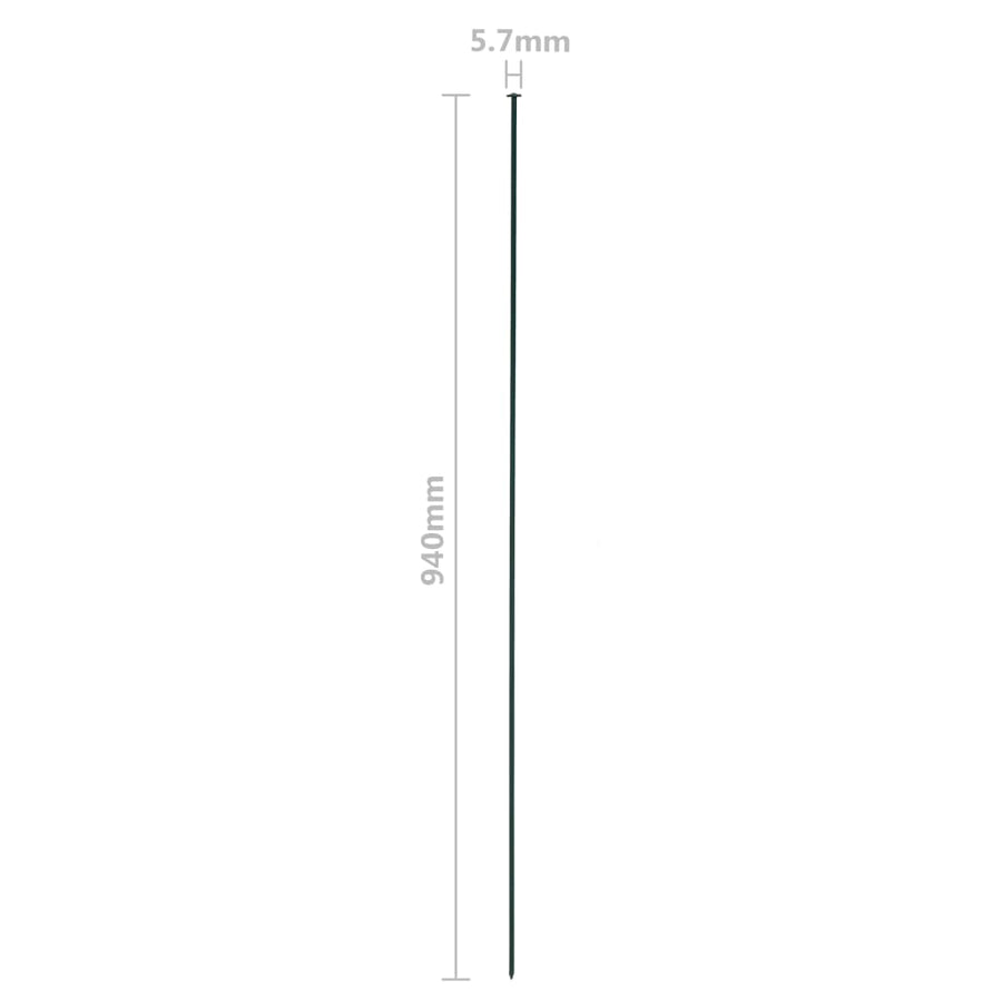 Arched Garden Fence Set 77.5x78.5 cm Green