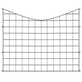 Lower Arch Garden Fence Set 77.5x64 cm Green