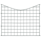 Lower Arch Garden Fence Set 77.5x64 cm Green - Front View