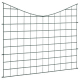 Lower Arch Garden Fence Set 77.5x64 cm Green