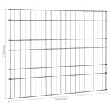 Garden Fence Set 99.6x79.8 cm Green