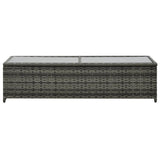4 Piece Garden Lounge Set with Cushions Poly Rattan Anthracite