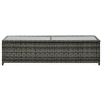 4 Piece Garden Lounge Set with Cushions Poly Rattan Anthracite