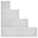 Book Cabinet/Room Divider White 155x24x160 cm Engineered Wood - Top-Down View