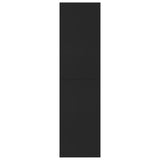 Book Cabinet/Room Divider Black 155x24x160 cm Engineered Wood
