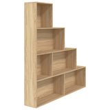 Book Cabinet/Room Divider Sonoma Oak 155x24x160 cm Engineered Wood - Front View