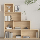 Book Cabinet/Room Divider Sonoma Oak 155x24x160 cm Engineered Wood - Side View