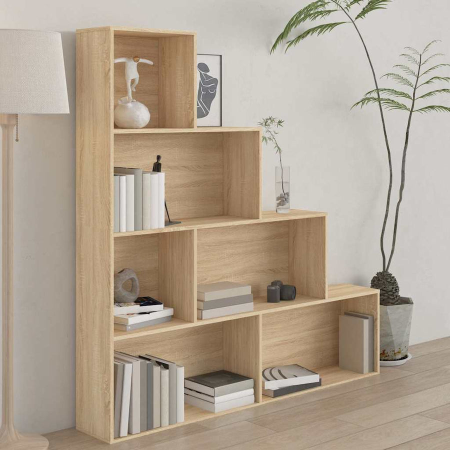 Book Cabinet/Room Divider Sonoma Oak 155x24x160 cm