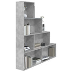 Book Cabinet/Room Divider Concrete Grey 155x24x160 cm
