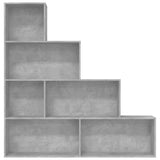 Book Cabinet/Room Divider Concrete Grey 155x24x160 cm Engineered Wood - 45-Degree Angle