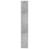 Book Cabinet/Room Divider Concrete Grey 155x24x160 cm Engineered Wood - Rear View