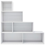 Book Cabinet/Room Divider High Gloss White 155x24x160 cm Engineered Wood - Top-Down View