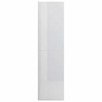 Book Cabinet/Room Divider High Gloss White 155x24x160 cm Engineered Wood