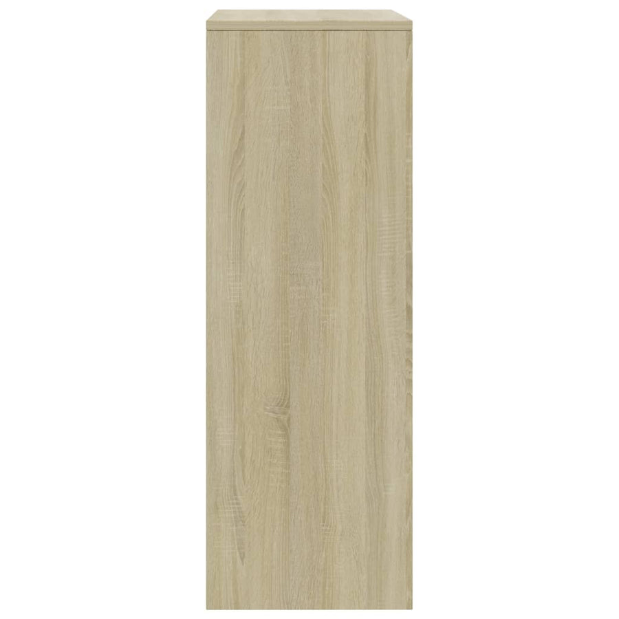 Sideboard with 6 Drawers Sonoma Oak 50x34x96 cm Engineered Wood