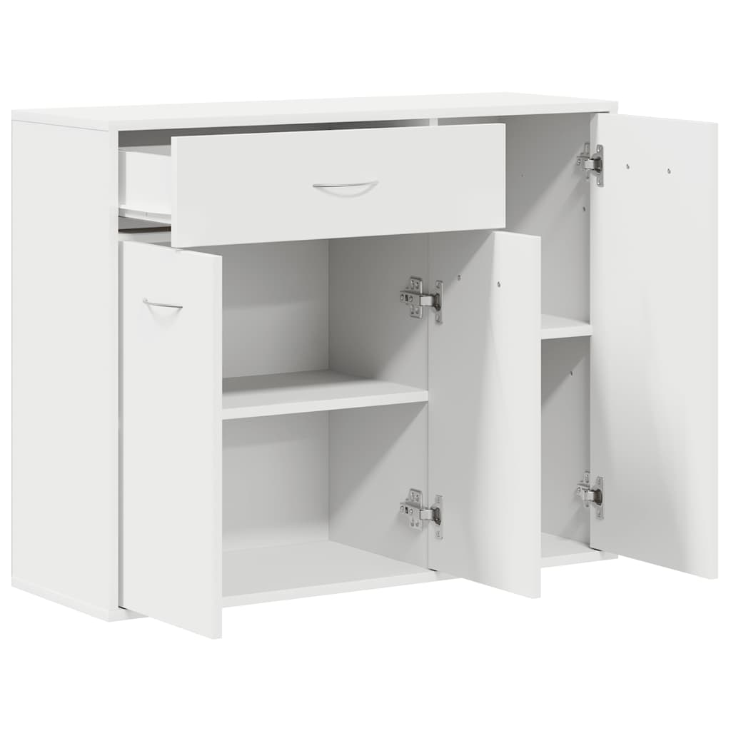 Sideboard White 88x30x70 cm Engineered Wood