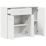 Sideboard White 88x30x70 cm Engineered Wood - 45-Degree Angle