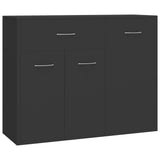 Sideboard Grey 88x30x70 cm Engineered Wood - Front View