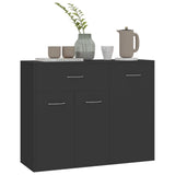 Sideboard Grey 88x30x70 cm Engineered Wood - Side View