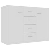 Sideboard White 88x30x65 cm Engineered Wood