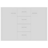 Sideboard White 88x30x65 cm Engineered Wood