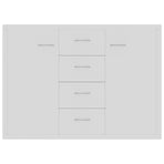 Sideboard White 88x30x65 cm Engineered Wood