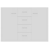 Sideboard White 88x30x65 cm Engineered Wood - 45-Degree Angle
