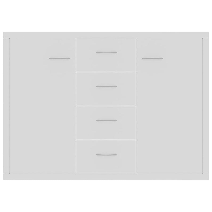 Sideboard White 88x30x65 cm Engineered Wood