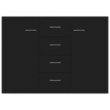 Sideboard Black 88x30x65 cm Engineered Wood