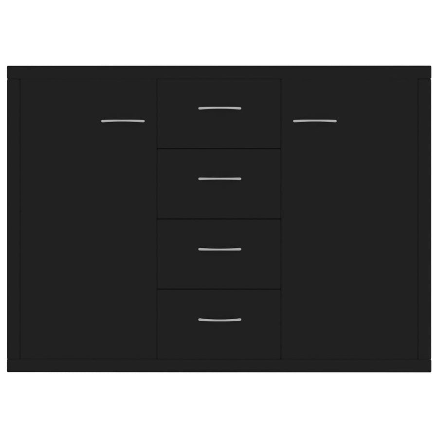 Sideboard Black 88x30x65 cm Engineered Wood