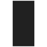 Sideboard Black 88x30x65 cm Engineered Wood - 45-Degree Angle