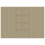 Sideboard Sonoma Oak 88x30x65 cm Engineered Wood