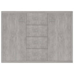 Sideboard Concrete Grey 88x30x65 cm Engineered Wood