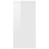 Sideboard High Gloss White 88x30x65 cm Engineered Wood - 45-Degree Angle