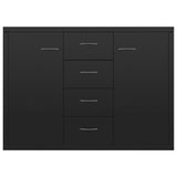 Sideboard High Gloss Black 88x30x65 cm Engineered Wood