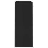 Sideboard Black 110x30x75 cm Engineered Wood