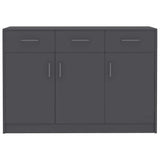 Sideboard Grey 110x30x75 cm Engineered Wood - Top-Down View
