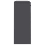 Sideboard Grey 110x30x75 cm Engineered Wood - 45-Degree Angle