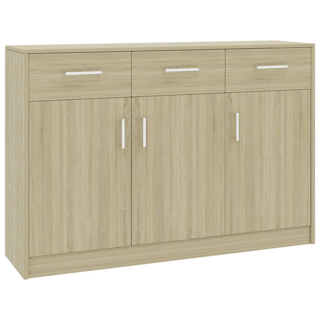 Sideboard Sonoma Oak 110x30x75 cm Engineered Wood