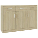 Sideboard Sonoma Oak 110x30x75 cm Engineered Wood