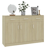 Sideboard Sonoma Oak 110x30x75 cm Engineered Wood