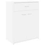Sideboard White 60x30x75 cm Engineered Wood - Front View
