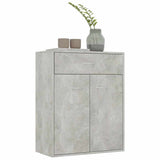 Sideboard Concrete Grey 60x30x75 cm Engineered Wood - Top-Down View