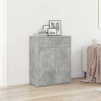 Sideboard Concrete Grey 60x30x75 cm Engineered Wood