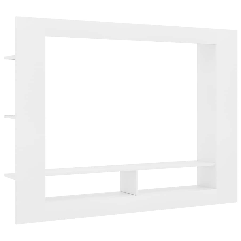TV Cabinet White 152x22x113 cm Engineered Wood