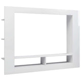 TV Cabinet High Gloss White 152x22x113 cm Engineered Wood