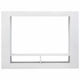 TV Cabinet High Gloss White 152x22x113 cm Engineered Wood - Top-Down View