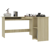 L-Shaped Corner Desk Sonoma Oak 120x140x75 cm Engineered Wood