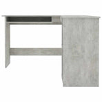L-Shaped Corner Desk Concrete Grey 120x140x75cm Engineered Wood